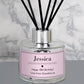 Pink Reed Personalised Diffuser-Personalised Gift By Sweetlea Gifts