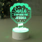 Colour changing, Santa stop here personalised LED sign