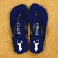 Stag Design Personalised Flip Flops - Various Colours-Personalised Gift By Sweetlea Gifts