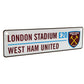 West Ham United FC Window Sign