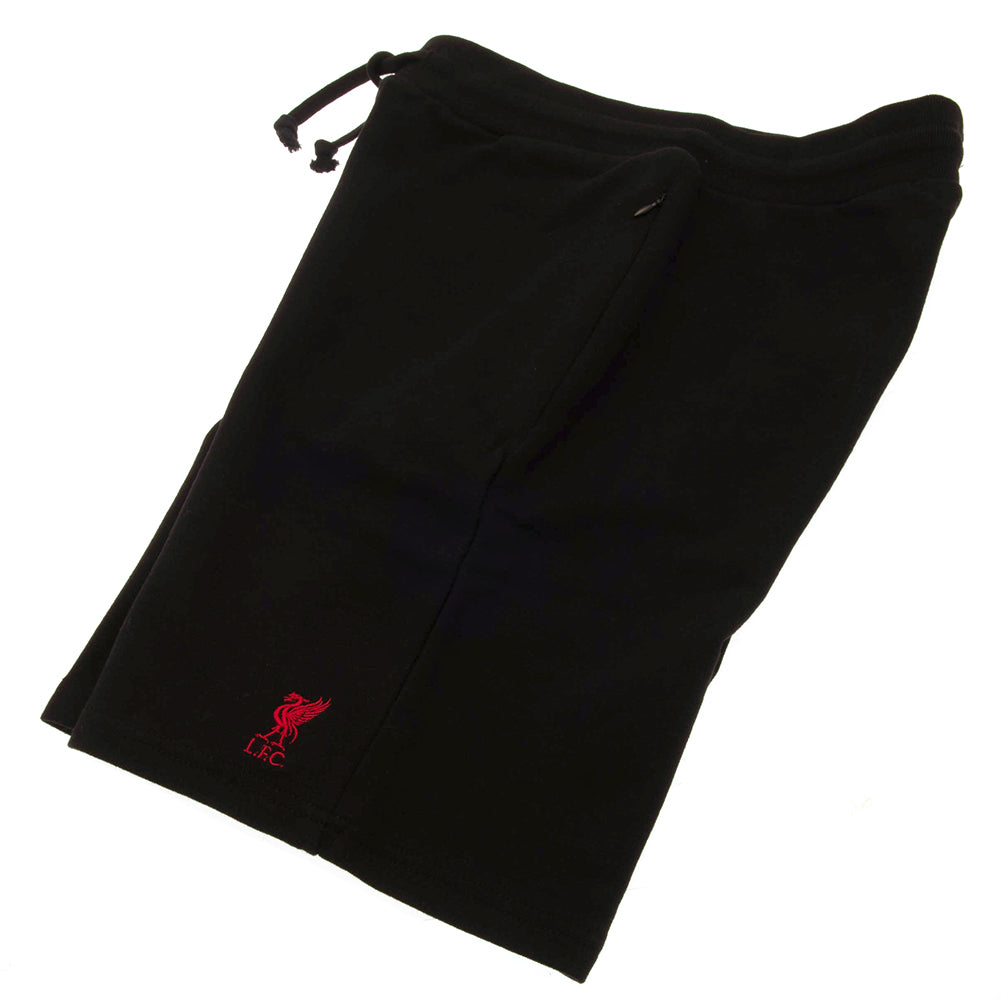 Liverpool FC Sweat Shorts Mens Black Small