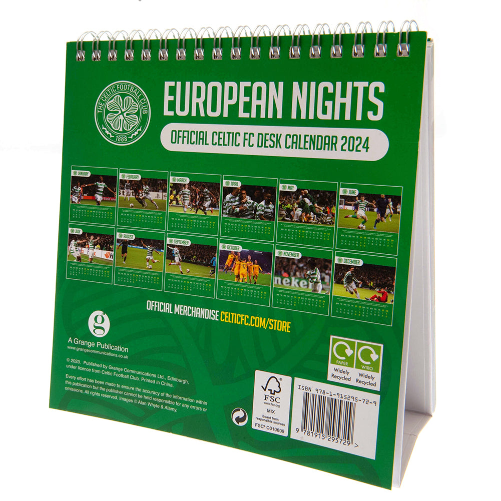 Celtic FC Desktop Calendar 2024