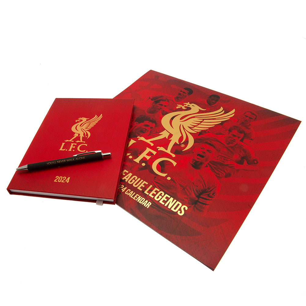Liverpool FC Calendar & Diary Musical Gift Box 2024