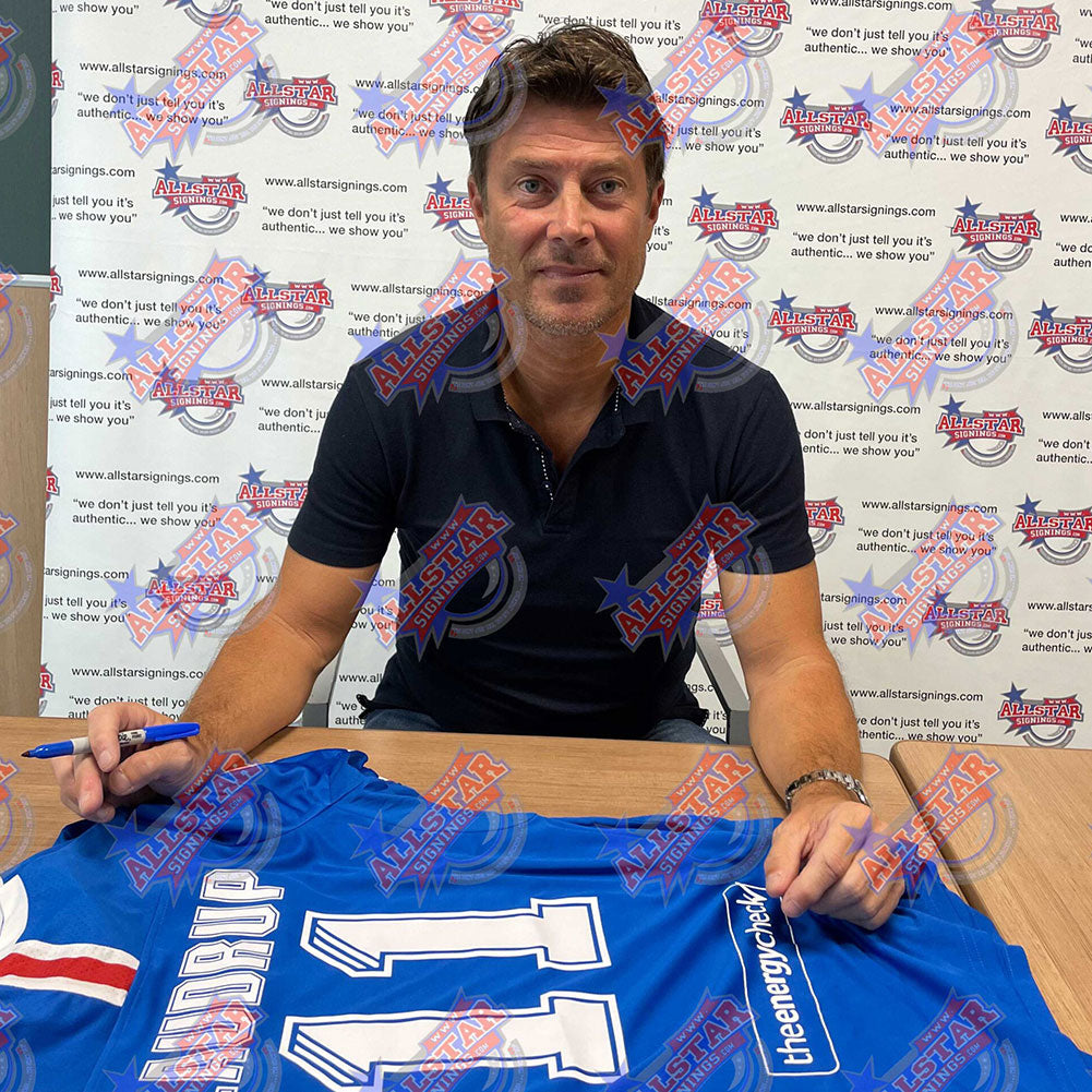 Rangers FC Laudrup Signed Shirt (Framed) – Sweetlea Gifts Ltd