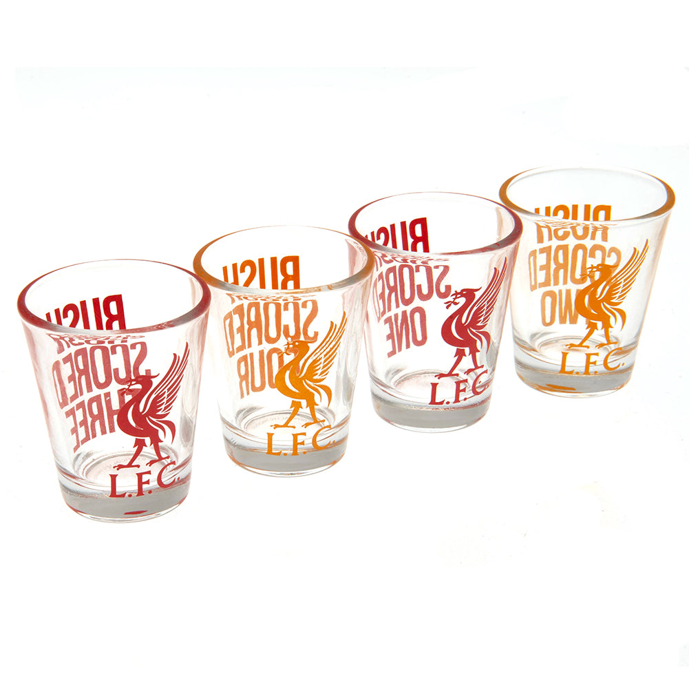 Liverpool FC 4pk Shot Glass Set