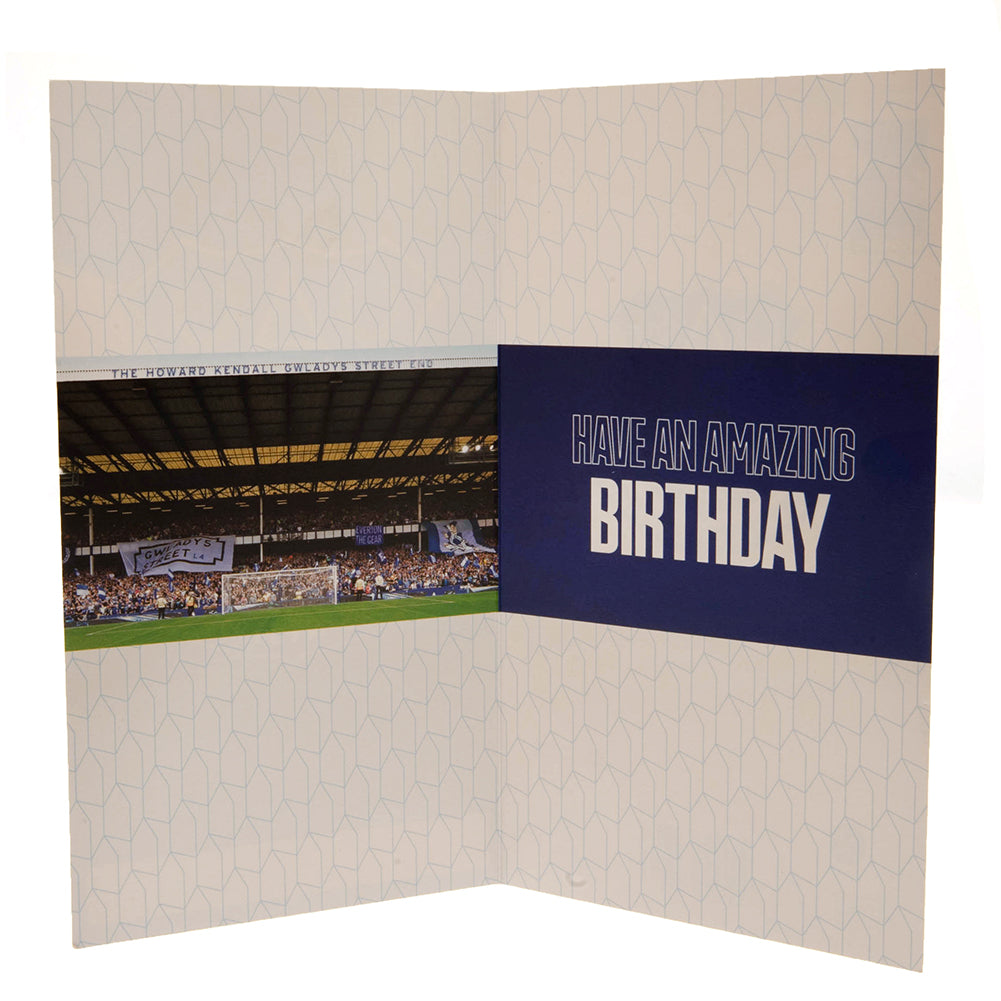 Everton FC Birthday Card Personalised