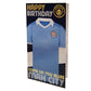 Manchester City FC Birthday Card Retro