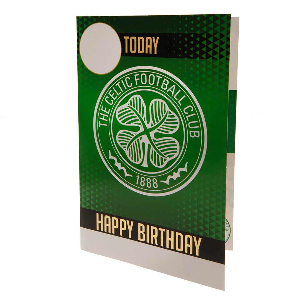 Celtic FC Birthday Card With Stickers