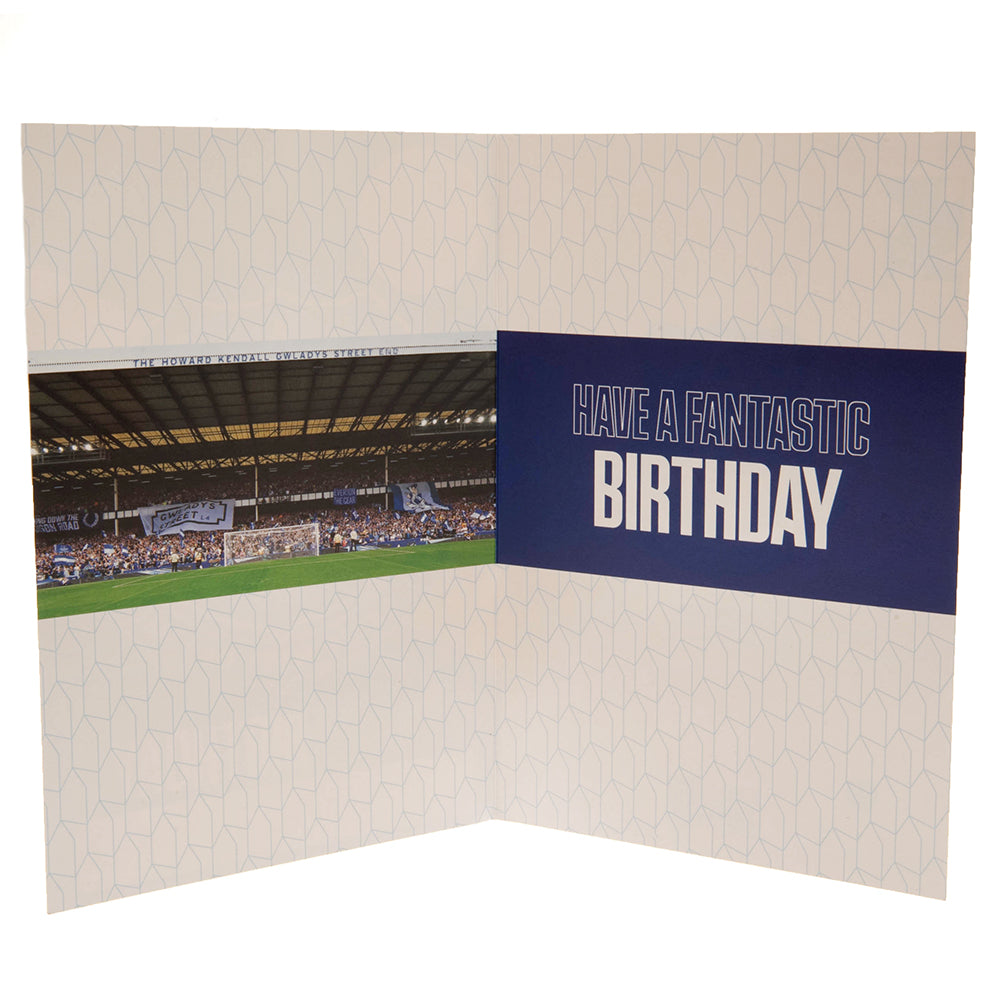 Everton FC Birthday Card With Stickers