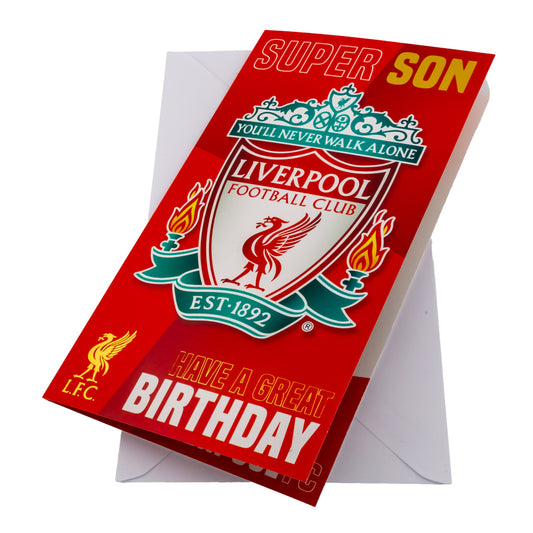 Liverpool FC Birthday Card Super Son