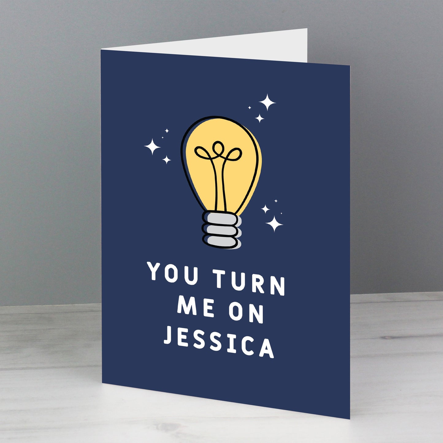 You Turn Me On Card-Personalised Gift By Sweetlea Gifts
