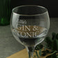 Large personalised Gin glass - Personalised glasses by Sweetlea Gifts