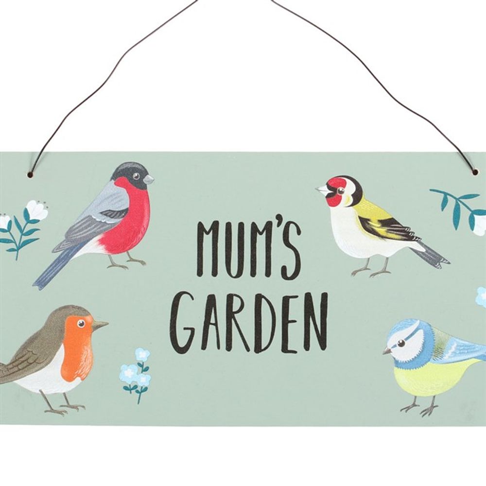 Mum's Garden British Garden Birds Sign